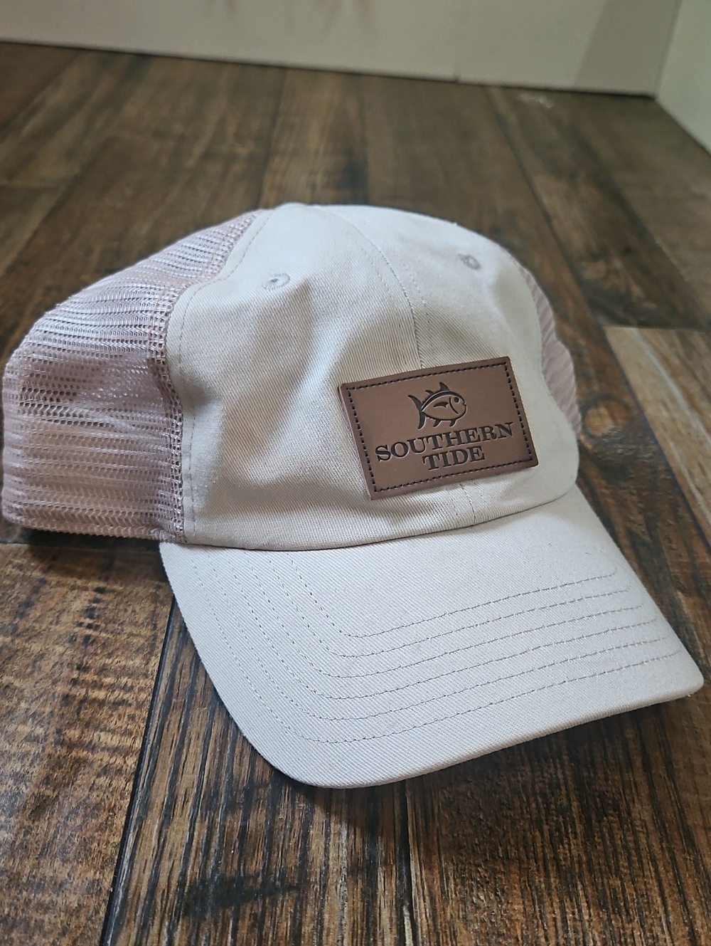 Southern Tide Men's Beige Mesh Back Trucker Hat